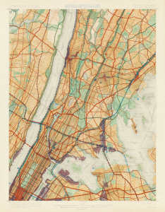 Regional Plan Association (publisher) - New York - New Jersey Harlem Quadrangle, 1928