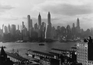 Samuel Herman Gottscho - Financial District from Brooklyn, ca. 1930