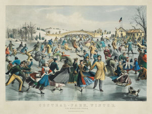 Lyman Wetmore Atwater - Central Park, Winter – The Skating Pond, 1862