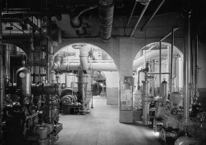 Samuel Herman Gottscho - Brooklyn Borough Gas Co. Gas plant booster room IV, 1933