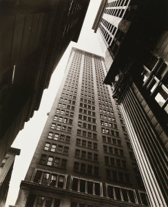 Berenice Abbott - Canyon: Broadway and Exchange Place, 1936