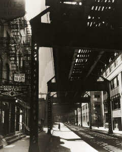 Berenice Abbott - El, Second and Third Avenue Lines, 1936