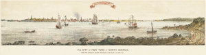Unknown Artist/Maker - A South-West View of the City of New York Taken from the Governors Island, 1898
