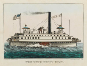 Published by Currier & Ives - New York Ferry Boat, ca. 1873