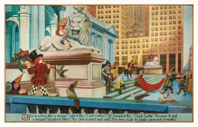 Abram August Champanier - Alice and Friends at the New York Public Library, 1938