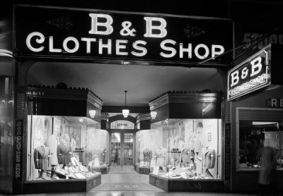 Gottscho-Schleisner, Inc. - B and B Clothing Shop, 164-08, 1939