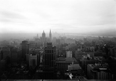 Samuel Herman Gottscho - New York City views. Looking south from 10 East 40th Street, 38th floor, 1930