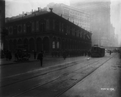 Wurts Bros. - 36th Street at the S.E. corner of Broadway. Looking S.E., 1918