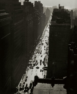 Berenice Abbott - Seventh Avenue Looking South from 35th Street, 1935