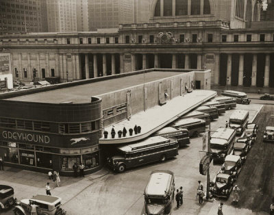 Berenice Abbott - Greyhound Bus Terminal, 1936