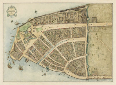 John Wolcott Adams - The Castello Plan. New Amsterdam in 1660, 1916
