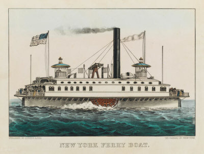 Published by Currier & Ives - New York Ferry Boat, ca. 1873